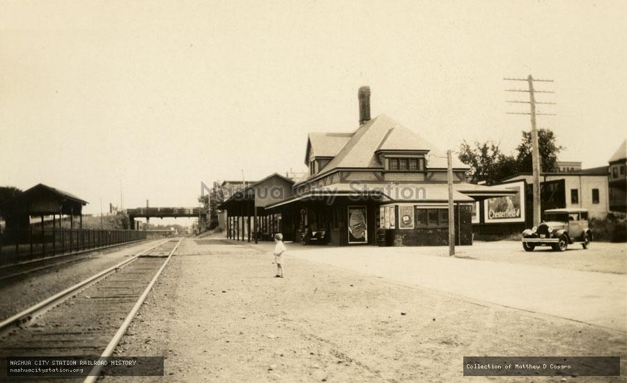 Postcard: New York, New Haven & Hartford Station, Montello, Massachusetts